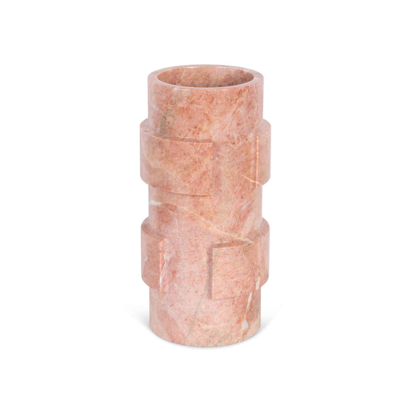 stoned Pink Marble Vase 'Vida'