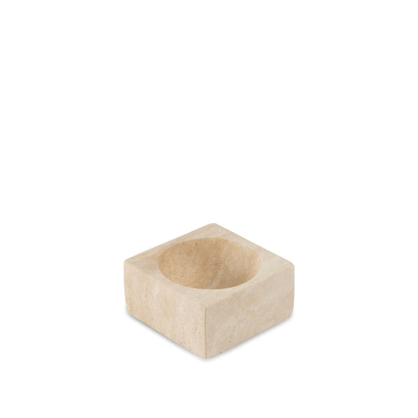 stoned Travertine Block Bowl