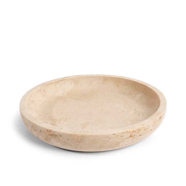 stoned Travertine bowl 'Luna' L