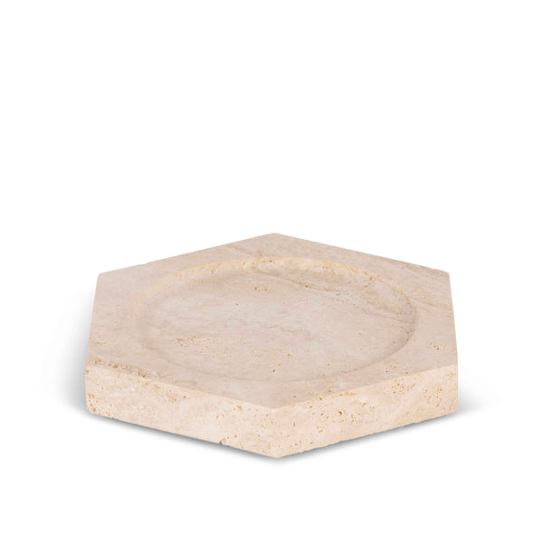 stoned Travertine Hexagon Base