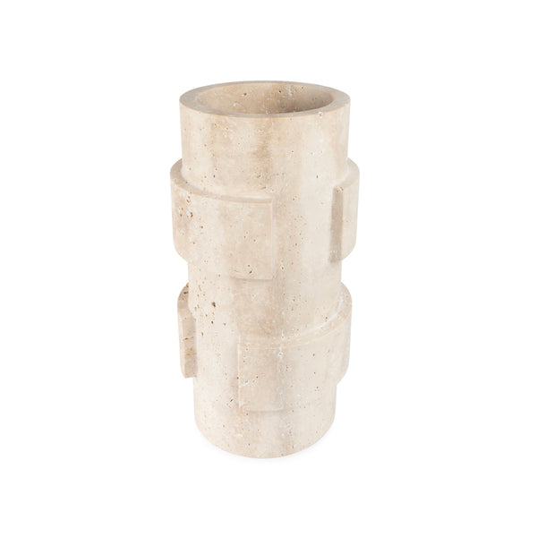 stoned Travertine Object 'Vida'