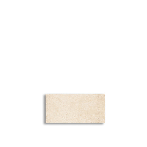 stoned Travertine Rectangular Board S - 15 x 30 cm