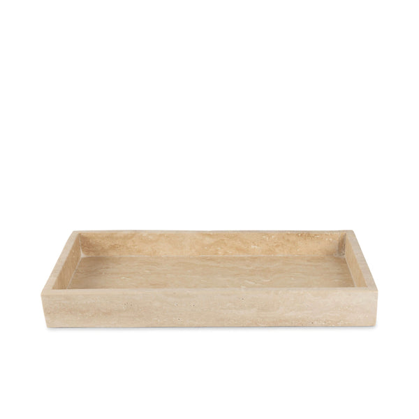 stoned Travertine Rectangular Tray