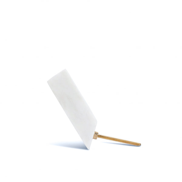 stoned White Marble Coat Hook L