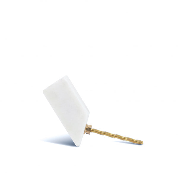 stoned White Marble Coat Hook S