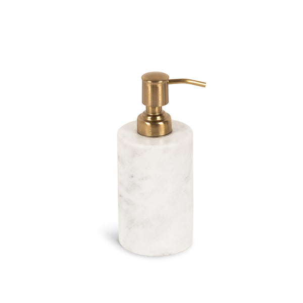 stoned White Marble Soap Dispenser