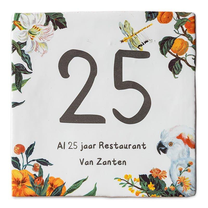 storytiles De tropische vogel feliciteert jou