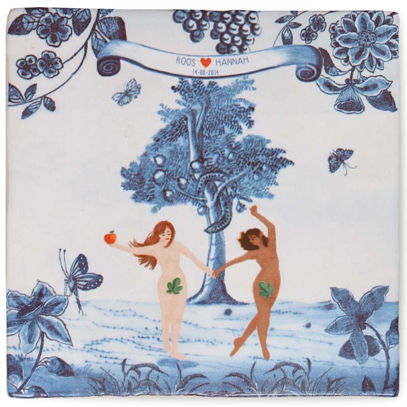 storytiles Eva & Eva in de Tuin van Eden