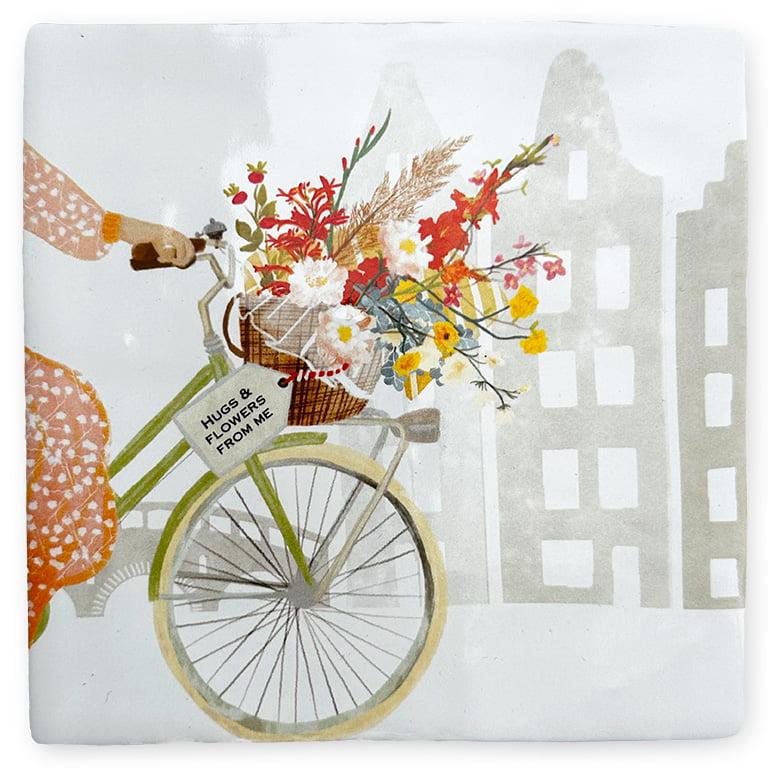 storytiles Vrolijkheid in een fietsmand