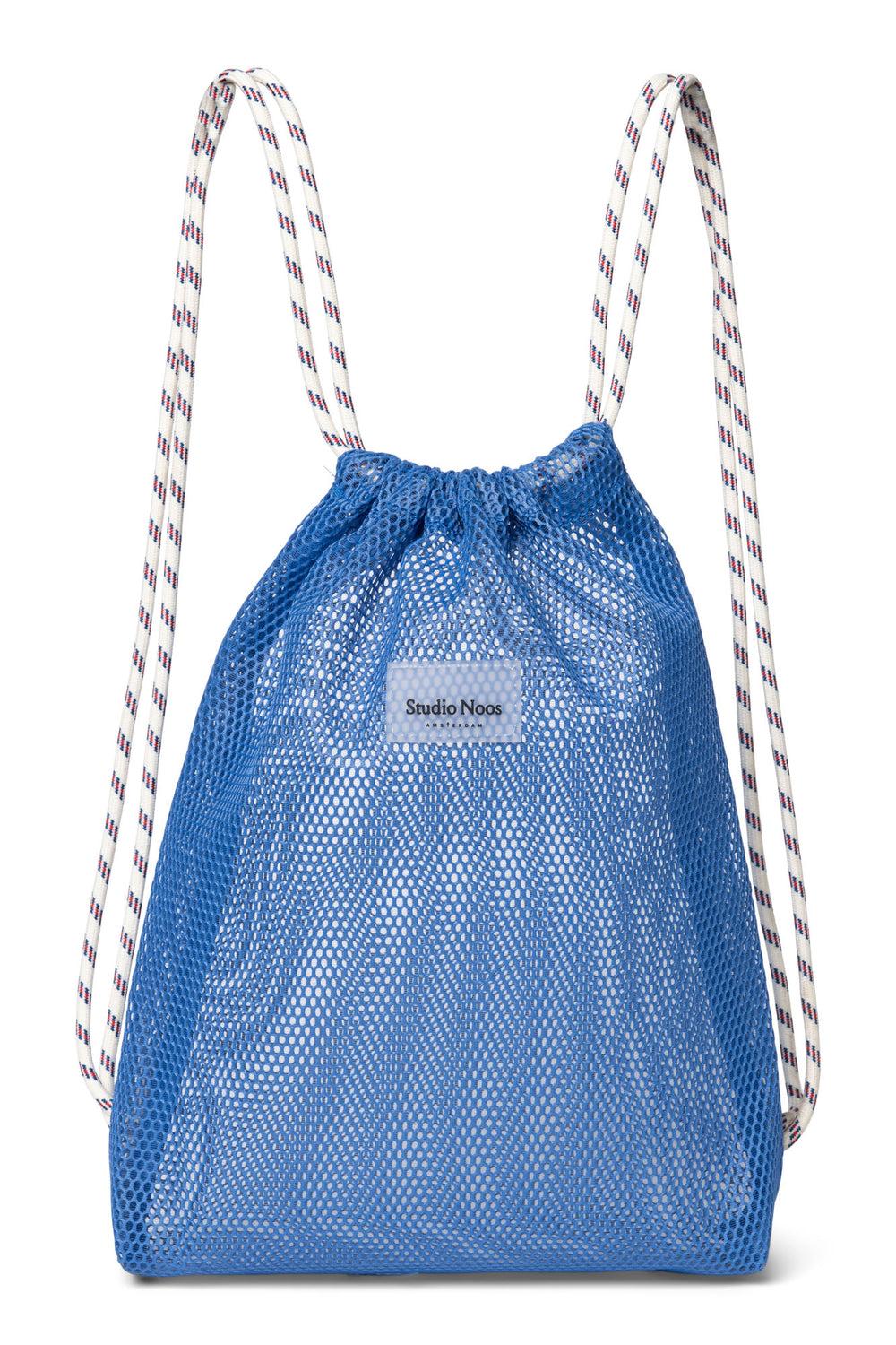 studio noos Blauwe Mesh Gym Bag