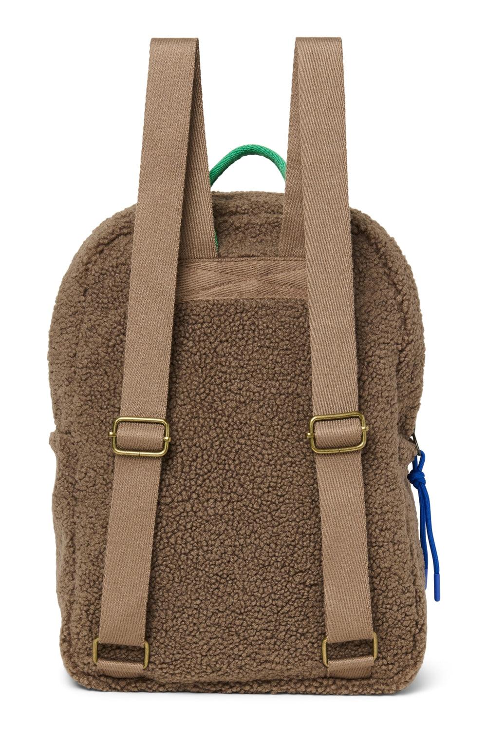 Studio Noos Brown/Burgundy Teddy Midi Backpack