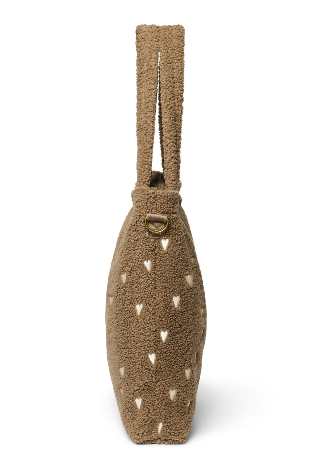 Studio Noos Bruine Teddy Hearts Diaper Bag