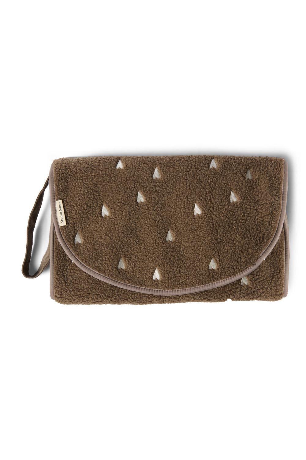 studio noos Bruine Teddy Hearts Verschoonmatje