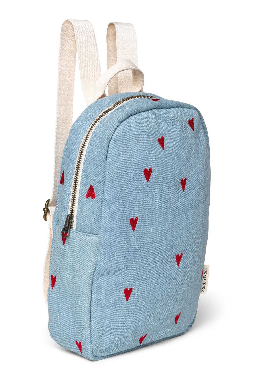 Studio Noos Denim Hearts Mini Rugzak