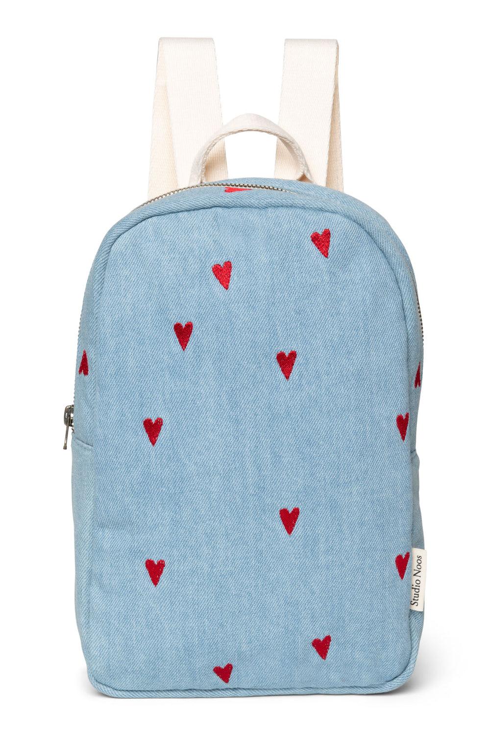 studio noos Denim Hearts Mini Rugzak