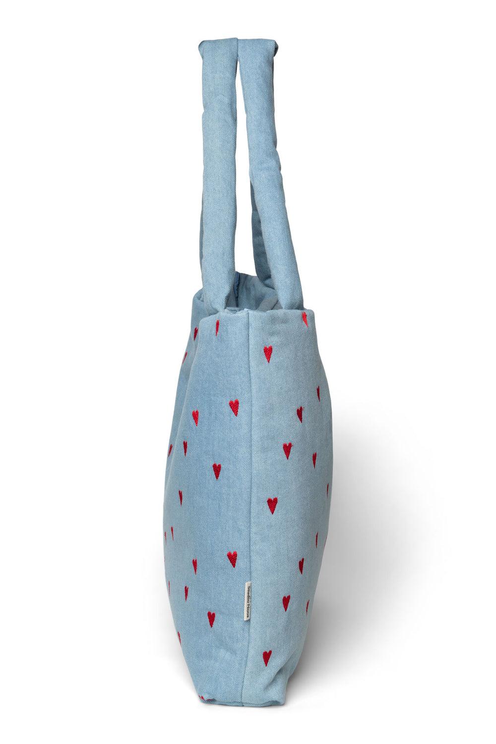 Studio Noos Denim Hearts Mom Bag