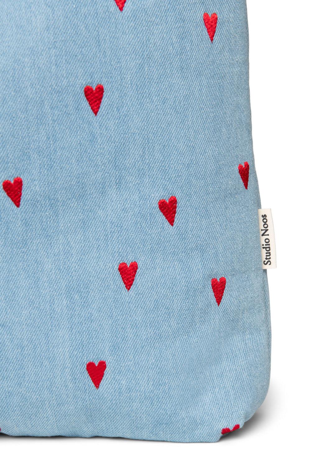 Studio Noos Denim Hearts Mom Bag