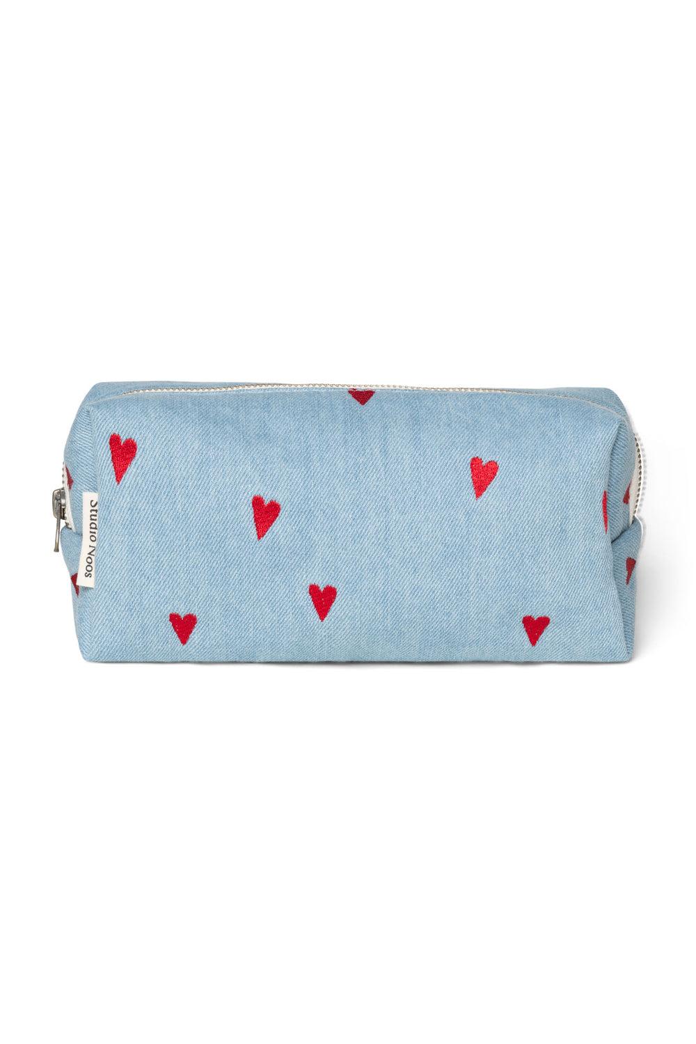 studio noos Denim Hearts Pouch