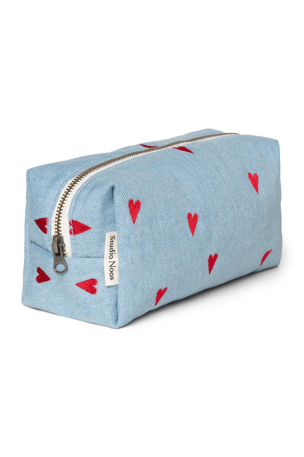 Studio Noos Denim Hearts Pouch