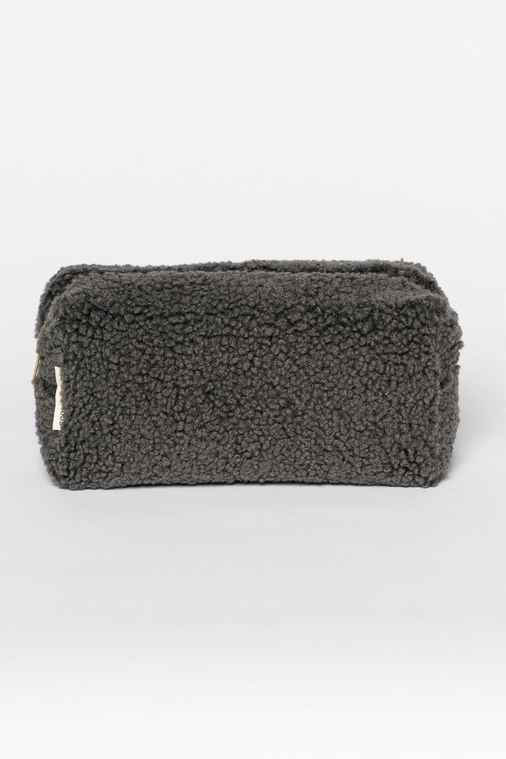 studio noos Donkergrijze Teddy Pouch