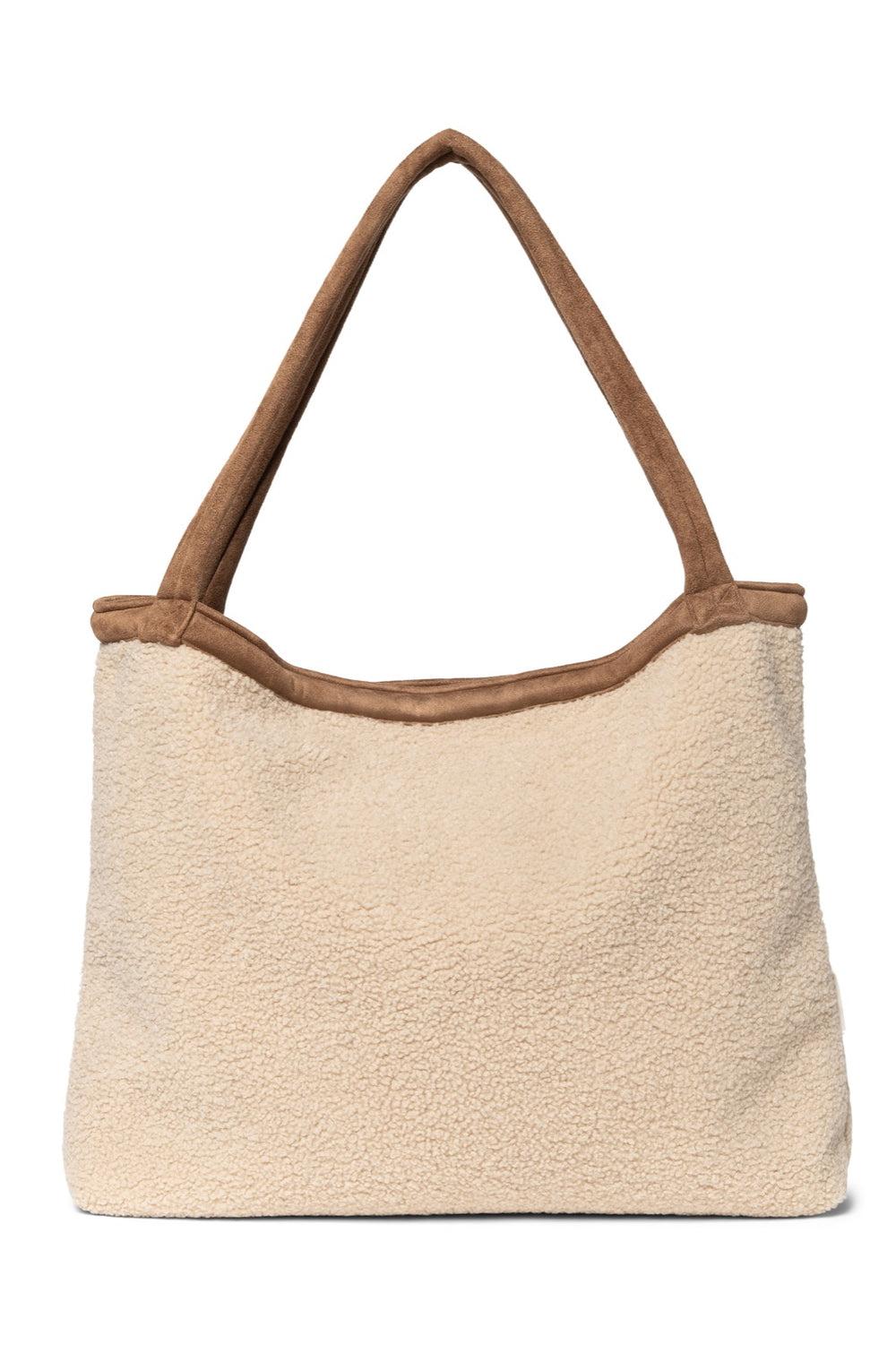 studio noos Ecru Lammy Teddy Mom Bag