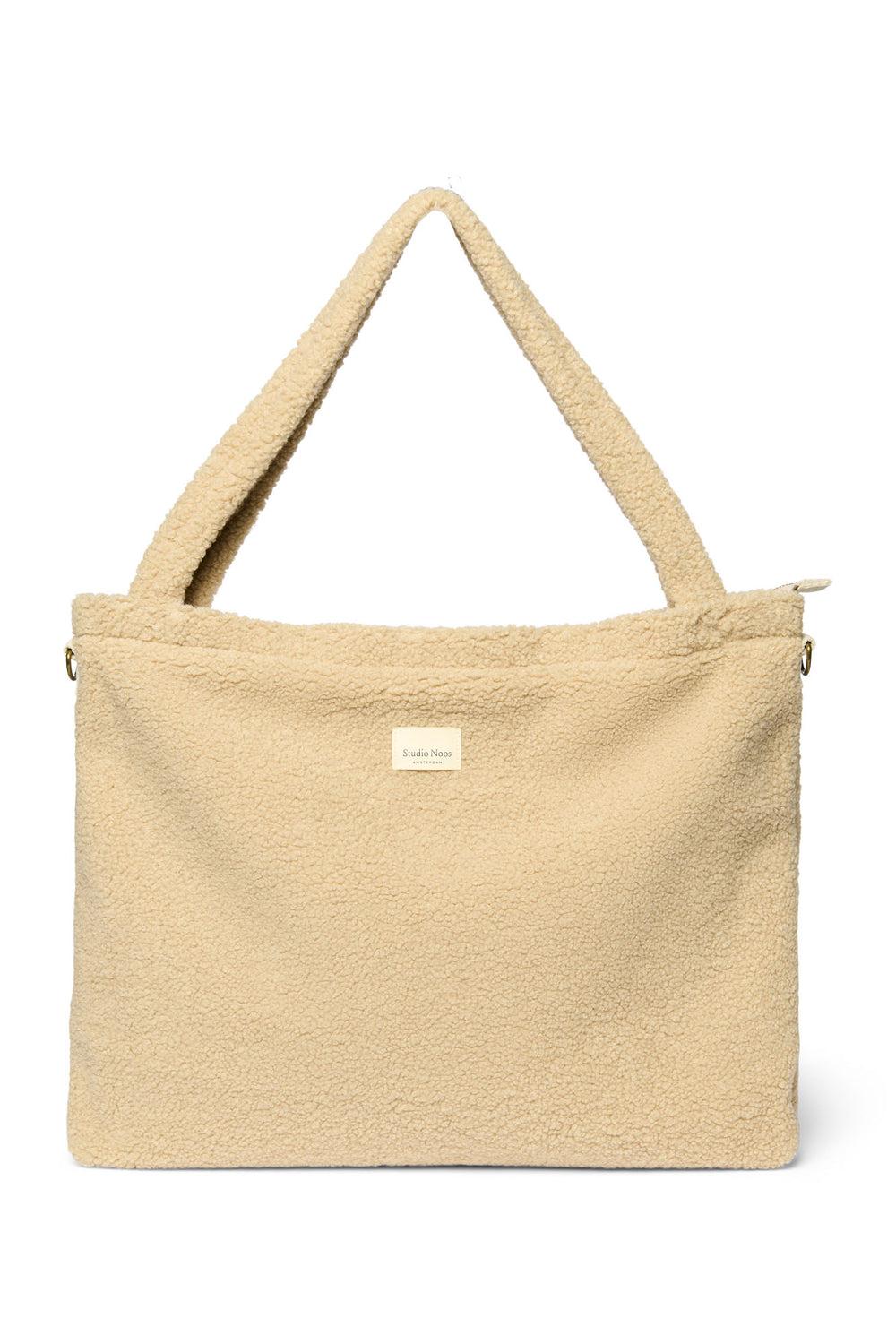 studio noos Ecru Teddy Diaper Bag