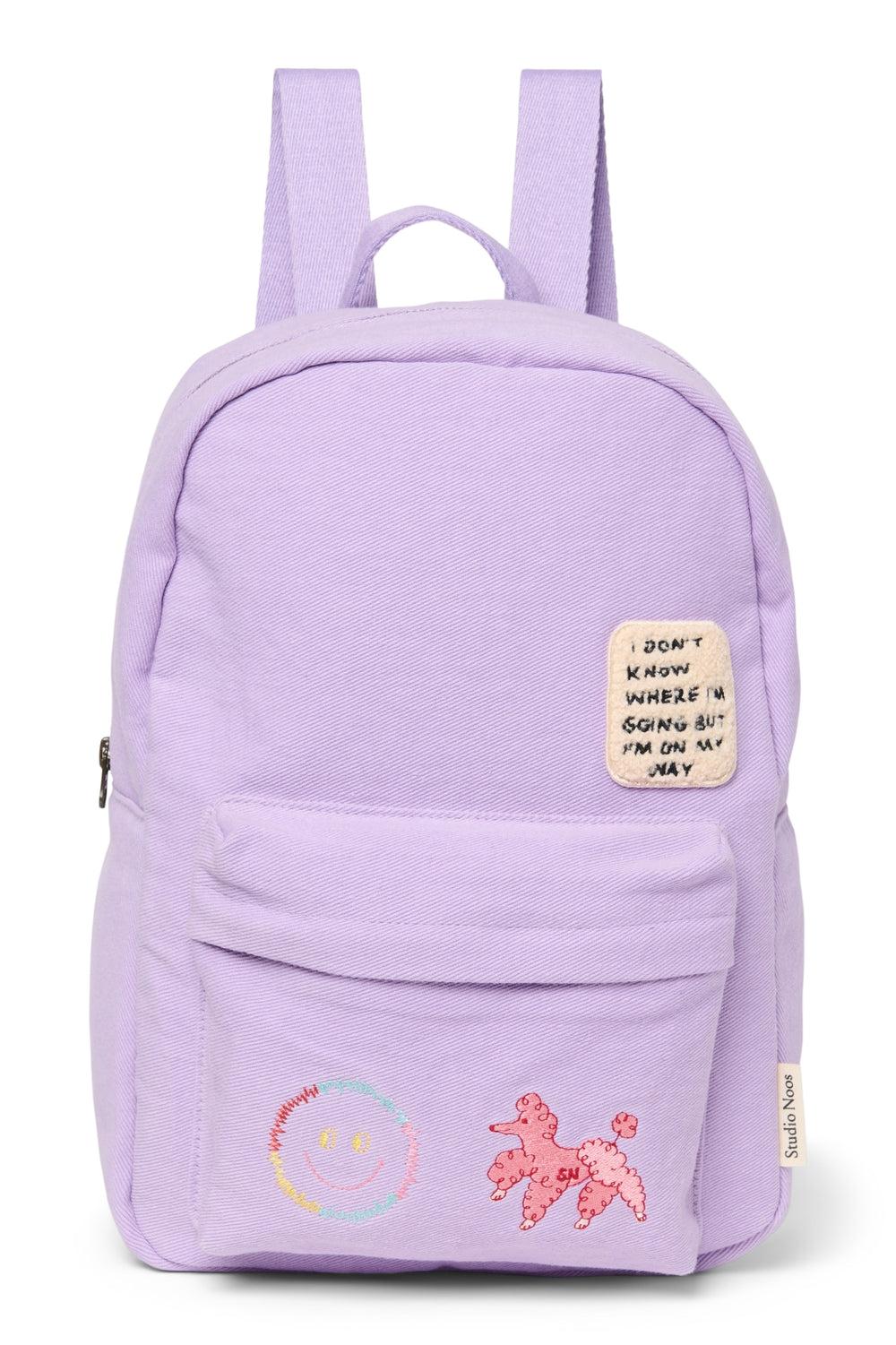 studio noos Lilac Cotton Midi Backpack