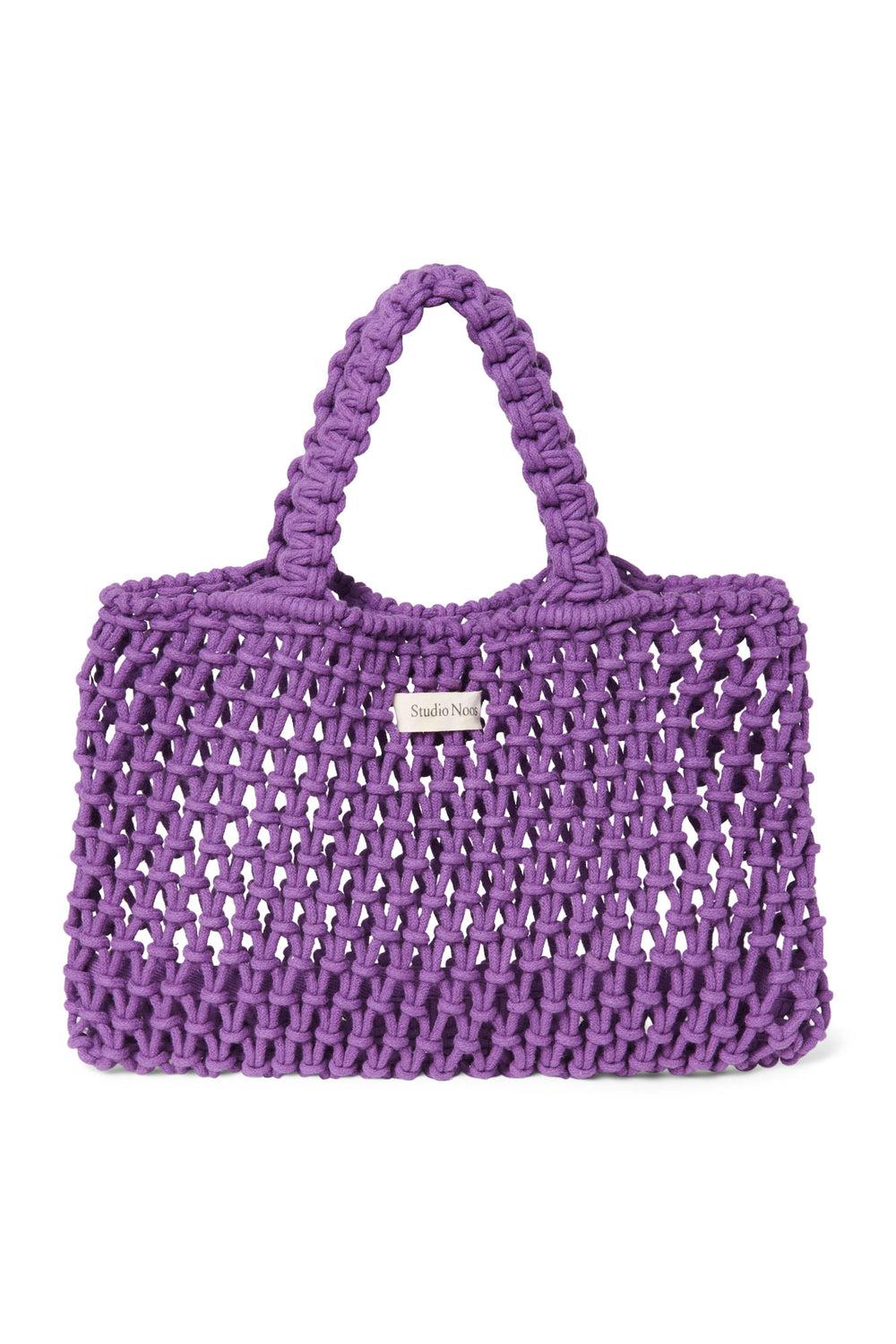 studio noos Purple Macrame Mini Bag