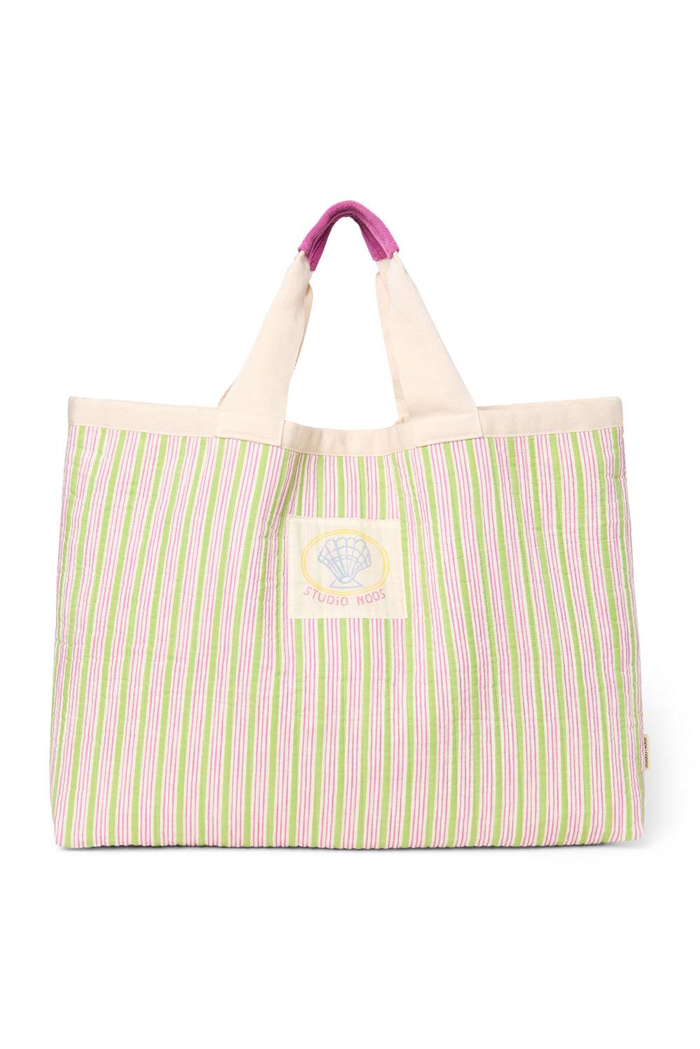 studio noos Serenity Cotton Striped Beach Bag