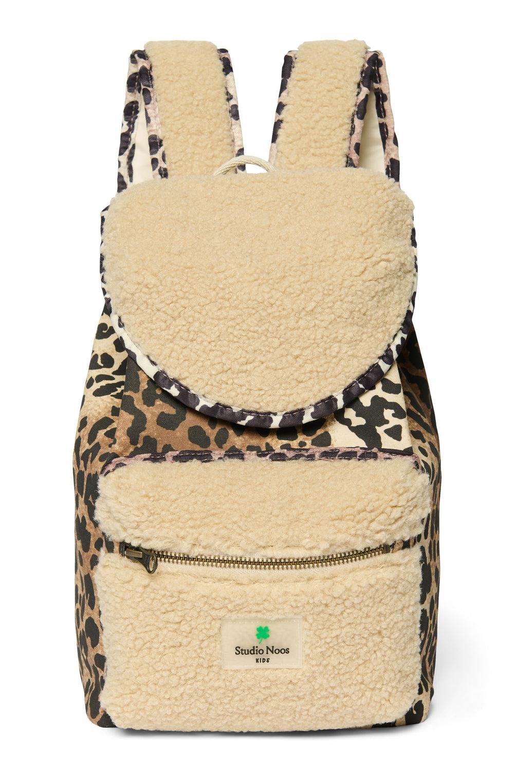 studio noos Teddy Leopard Mini Rugzak