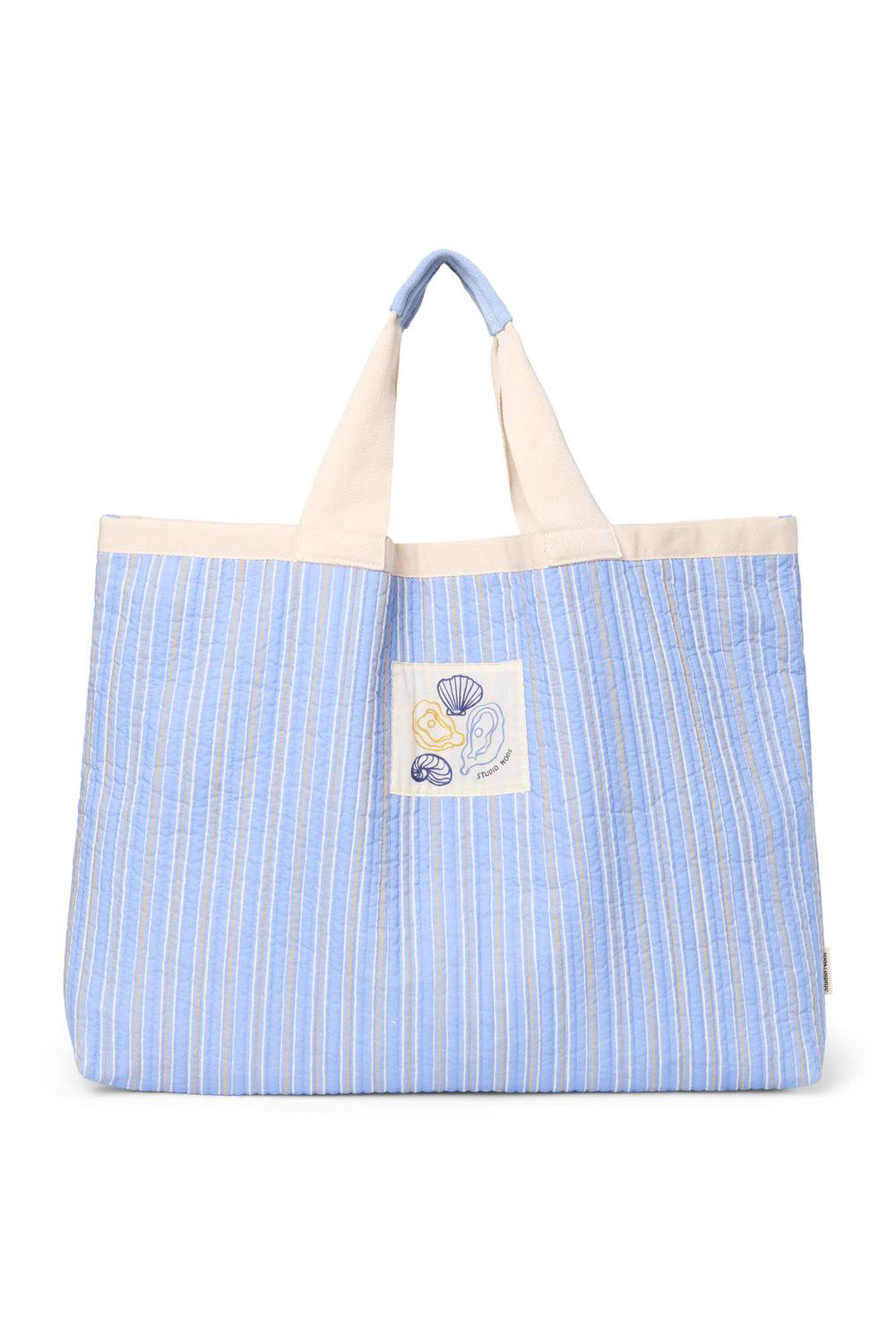 studio noos Titane Cotton Striped Beach Bag