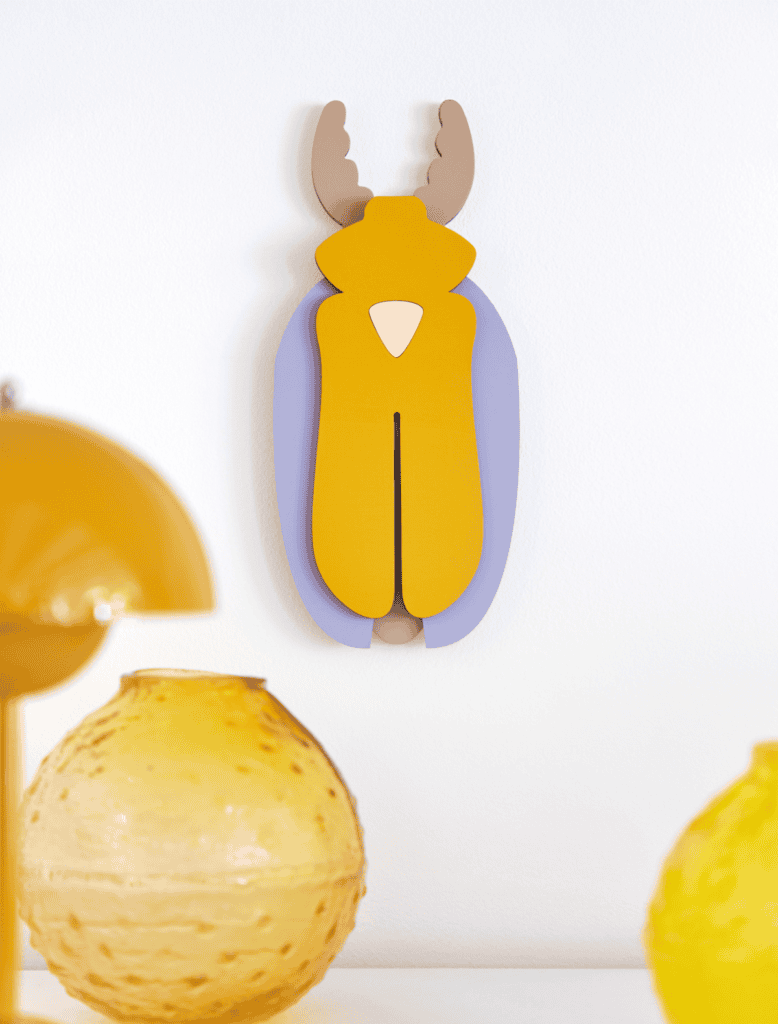 Studio Roof Crowned Beetle Atelier Toit Crowned Beetle Wall Art