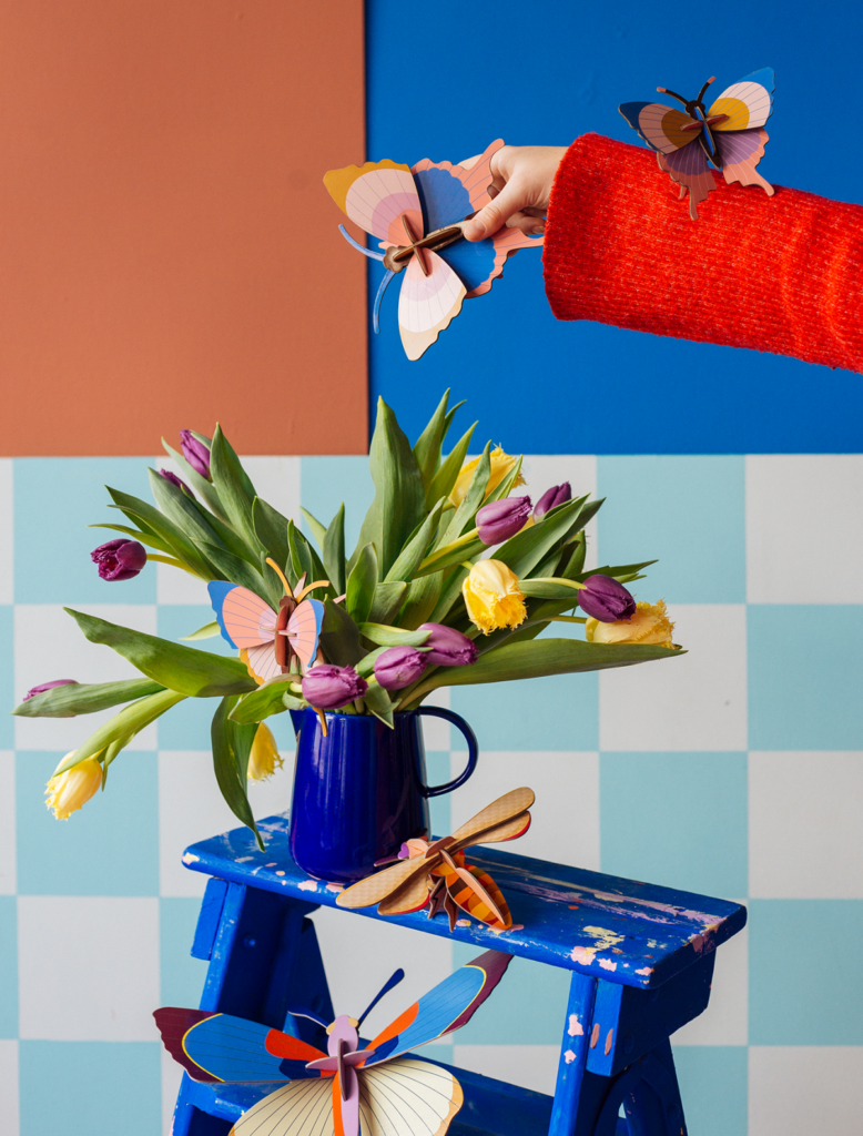 Studio Roof Gold Rim Butterflies Set Of 3 Thema's Gold Rim Butterflies Set Of 3 Vlinders