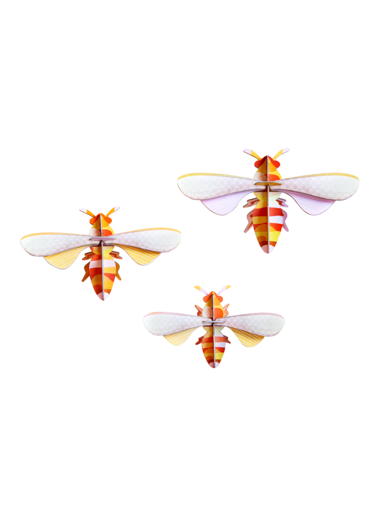 studio roof Honey bees set of 3 Thema's Honey bees set of 3 Vlinders