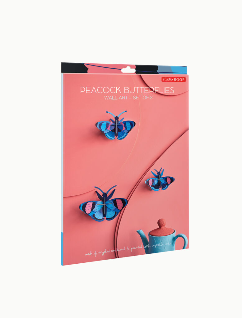 Studio Roof Peacock Butterflies Set Of 3 Thema's Peacock Butterflies Set Of 3 Vlinders