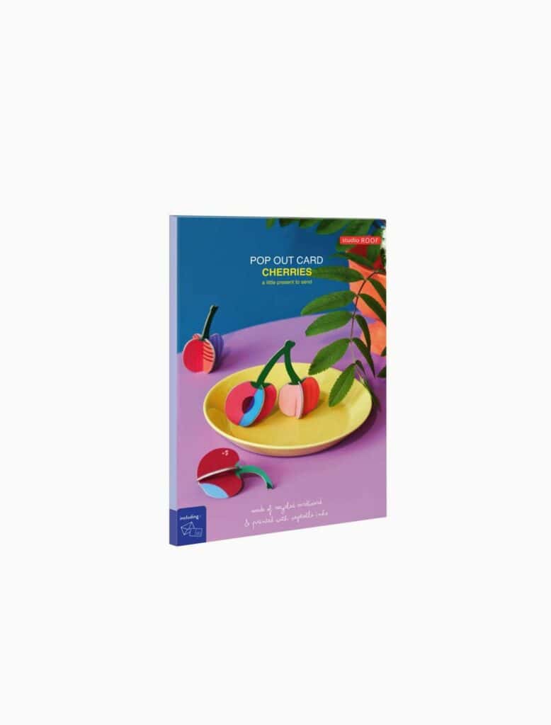Studio Roof Pop Out Card Cherries Objekten Pop Out Card Cherries Pop Out Cards