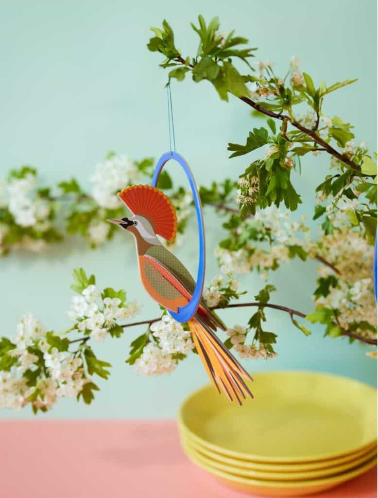 Studio Roof Pop Out Card Crowned Obi Thema's Pop Out Card Crowned Obi Vogels