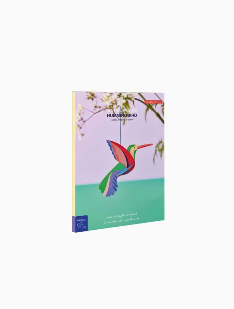 Studio Roof Pop Out Card Hummingbird Thema's Pop Out Card Hummingbird Vogels