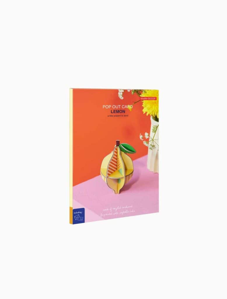 Studio Roof Pop Out Card Lemon Objekten Pop Out Card Lemon Pop Out Cards