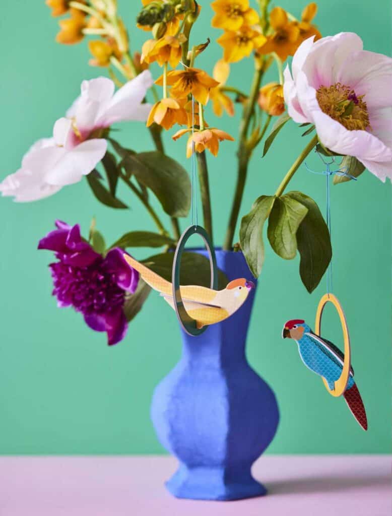 Studio Roof Pop Out Card Parakeets Thema's Pop Out Card Parakeets Vogels