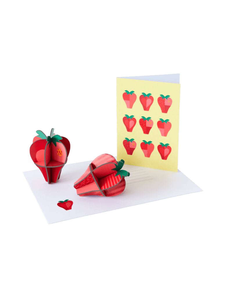 studio roof Pop Out Card Strawberries Objekten Pop Out Card Strawberries Pop out cards