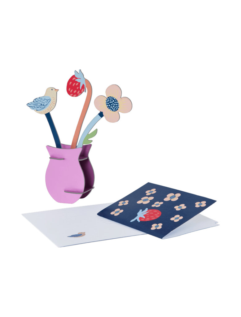 studio roof Pop Out Card William Morris Flowers Thema's Pop Out Card William Morris Flowers Floral Art