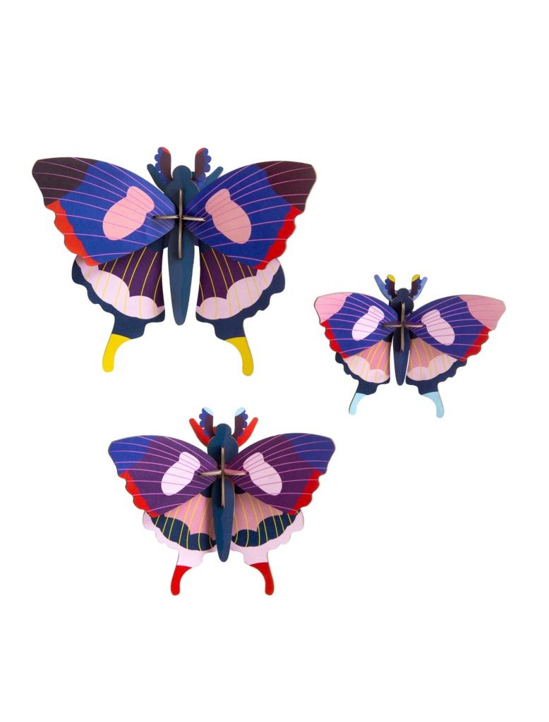 studio roof Swallowtail Butterflies set of 3 Thema's Swallowtail Butterflies set of 3 Vlinders