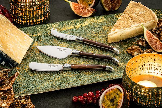 style de vie Premium Line Kaasmessenset 3-delig Dark Wood