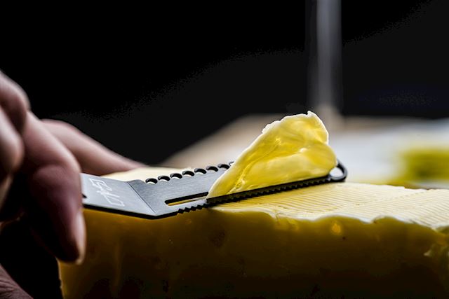 style de vie Style de Vie 6 mat zwarte kaasmessen met draai