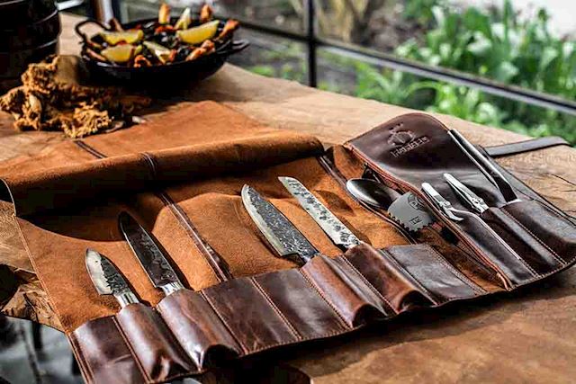 style de vie Forged Foedraal bruin leder