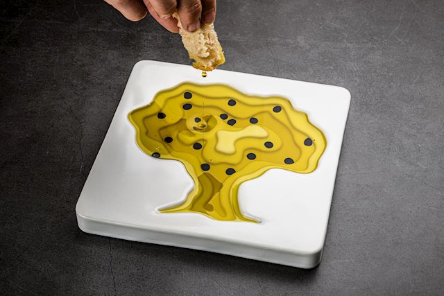 style de vie Keramieken Olijfolie Schaal Boom