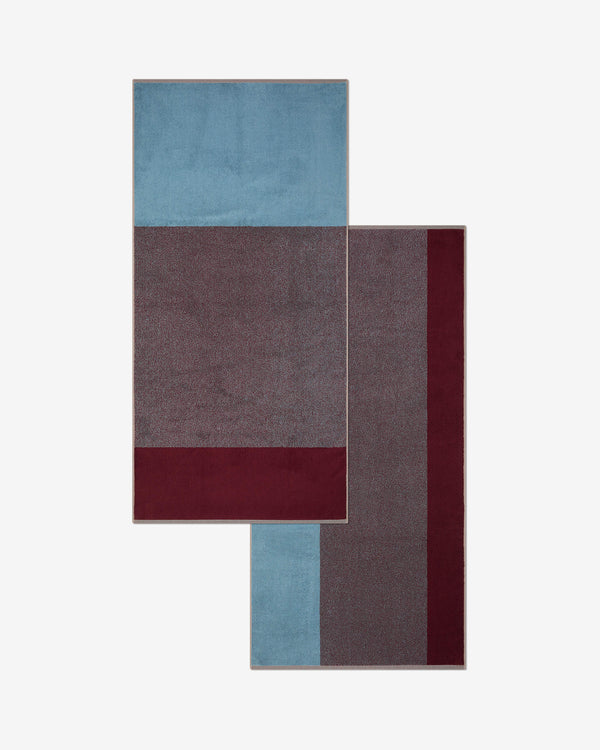 suite702 Badhanddoeken Set Blend (2 st.) Sky Blue Bordeaux