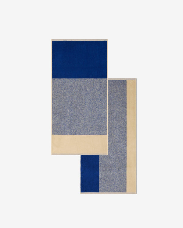 suite702 Handdoeken Set Blend (2 st.) Cobalt Blue Ecru