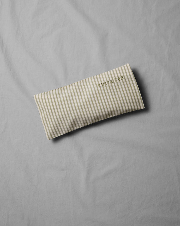 suite702 Aroma Eye Pillow Streep Olive Ecru